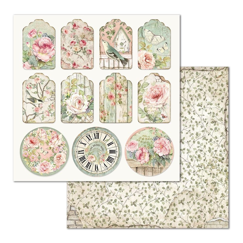 Carta Scrap Tag House of Roses