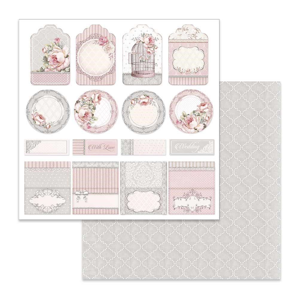 Carta Scrap Tag e Segnaposto Wedding