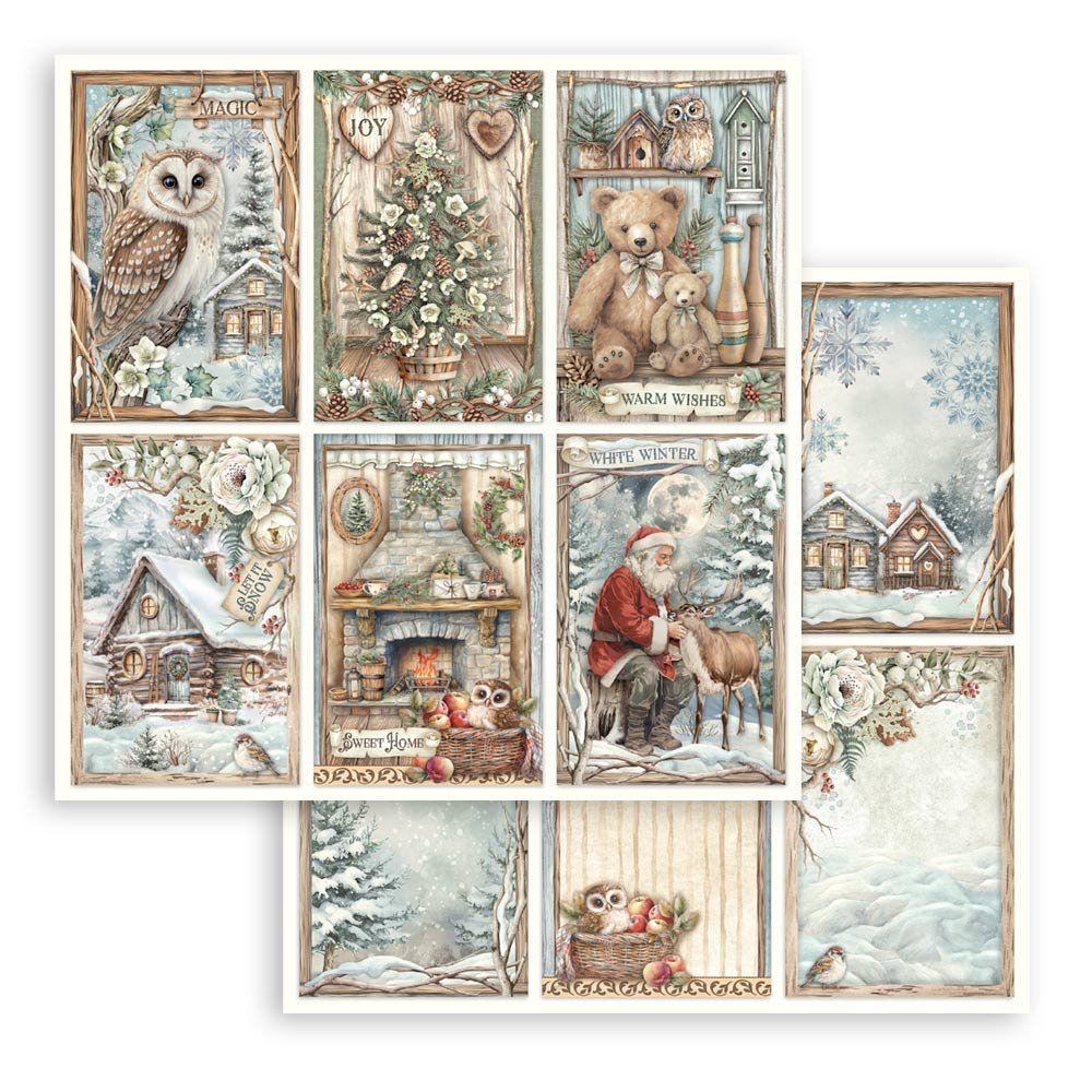 Carta Scrap The Owl's House 6 cards Stamperia