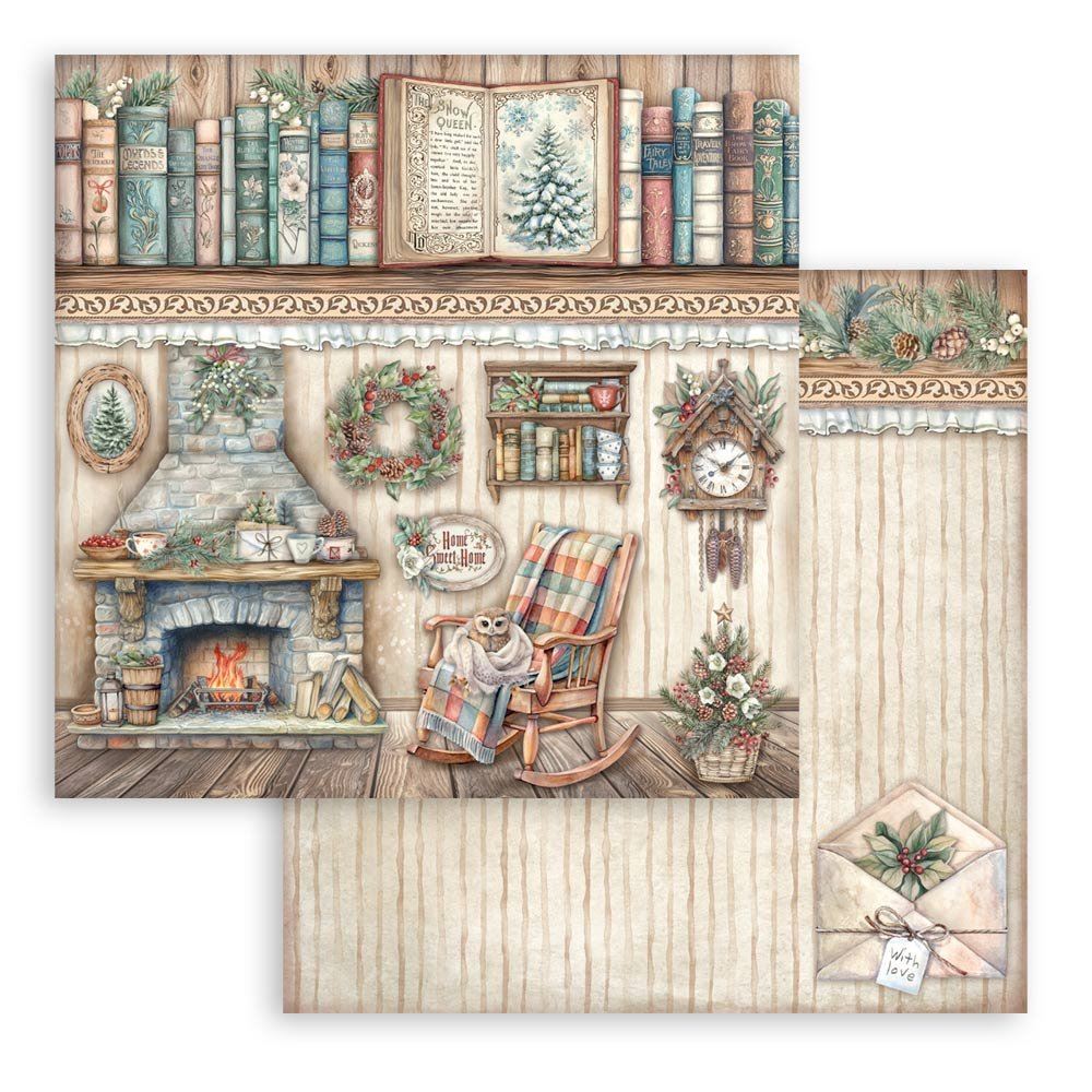 Carta Scrap The Owl's House camino Stamperia