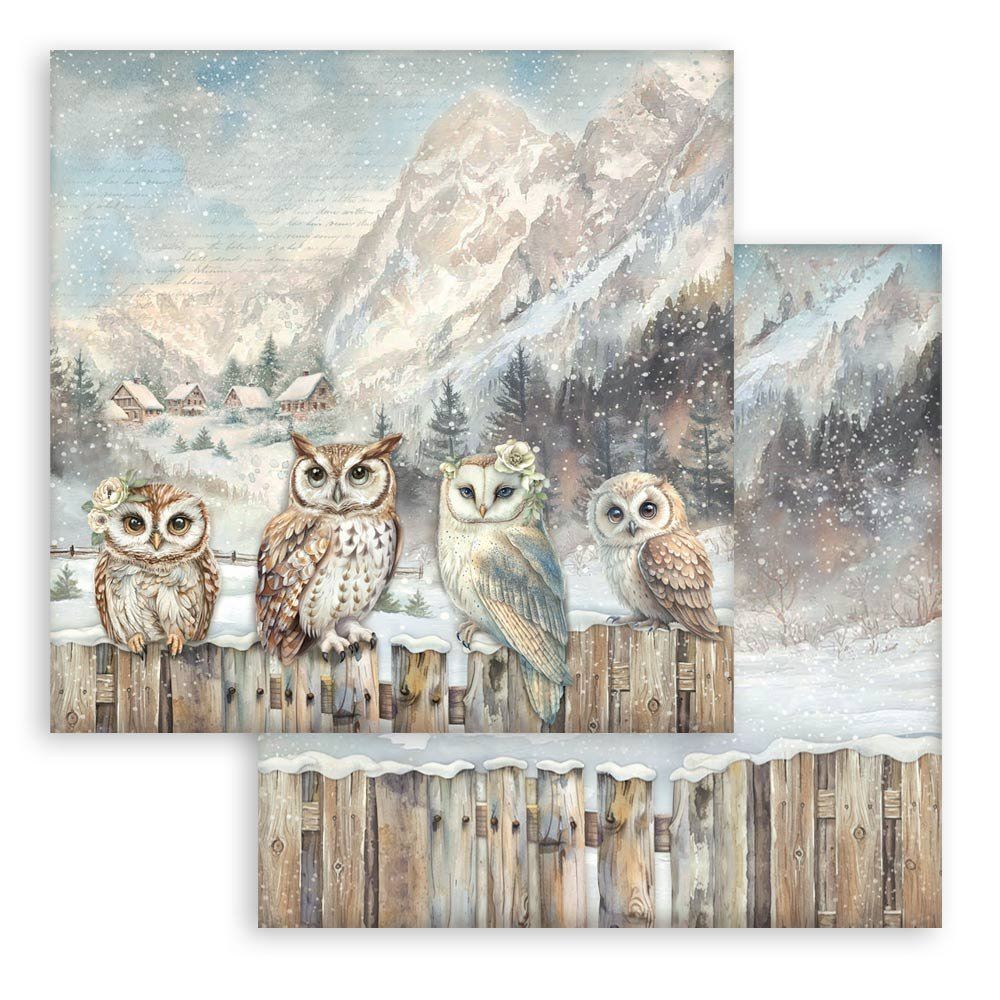 Carta Scrap The Owl's House gufetti Stamperia