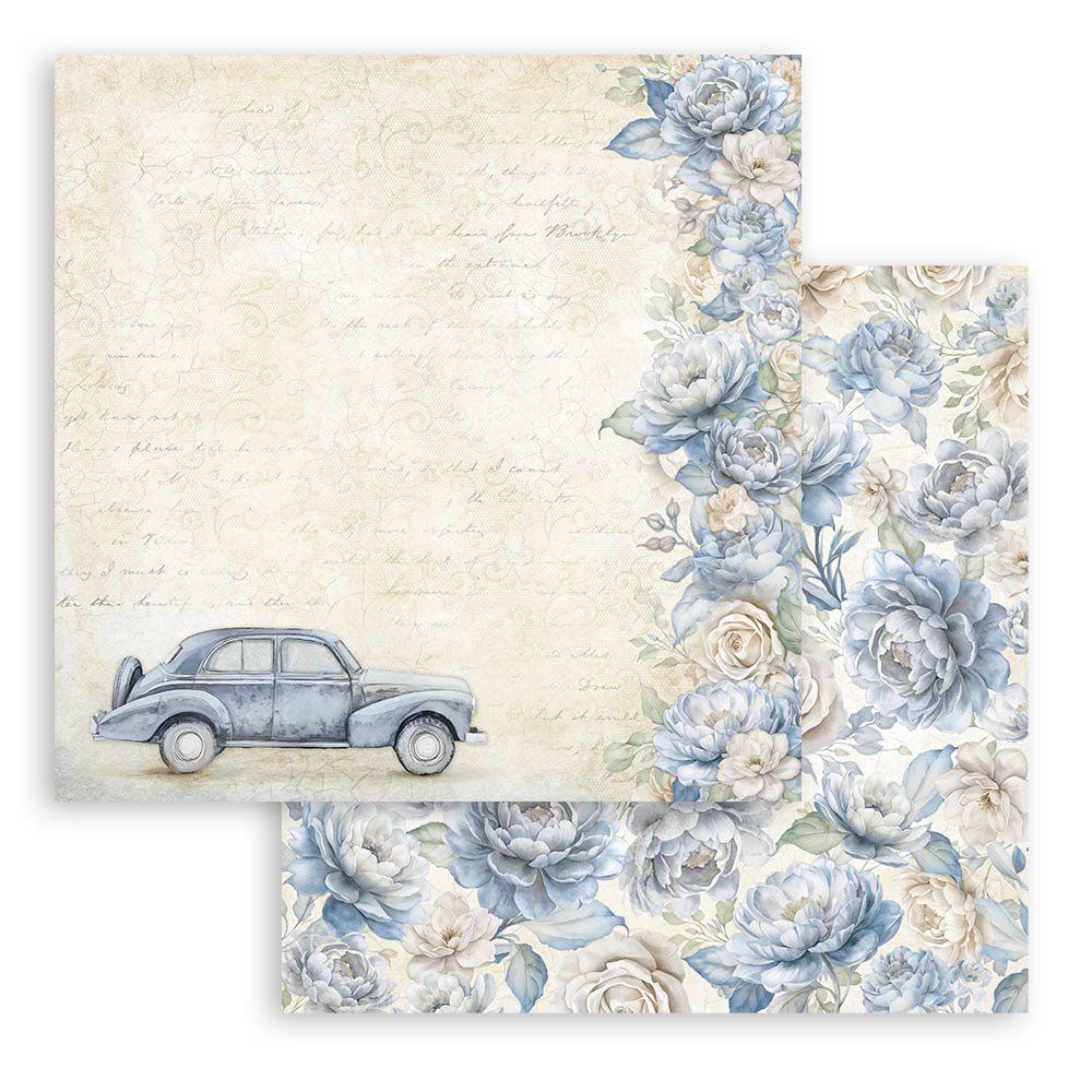 Carta Scrap Timeless auto d'epoca Stamperia