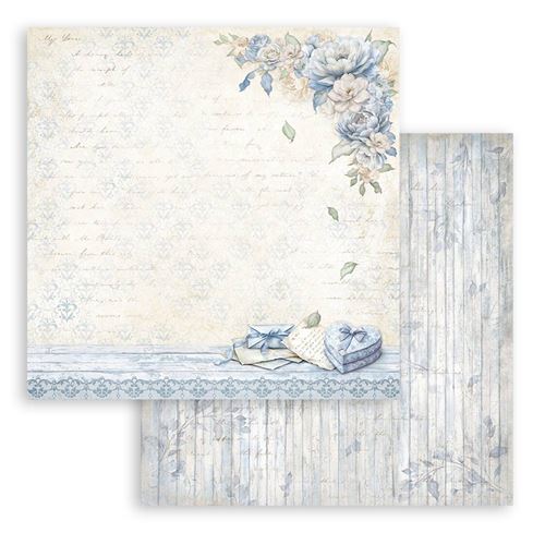 Carta Scrap Timeless scatola a cuore Stamperia