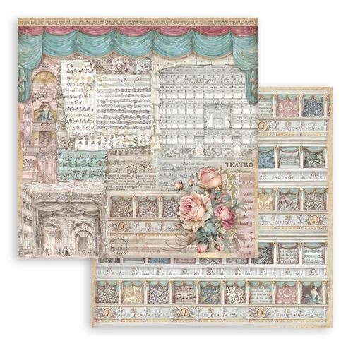Carta Scrap Venice City of Art Palace teatro Stamperia