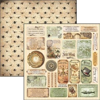 Carta Scrap Voyages Extraordinaires Mini Cards