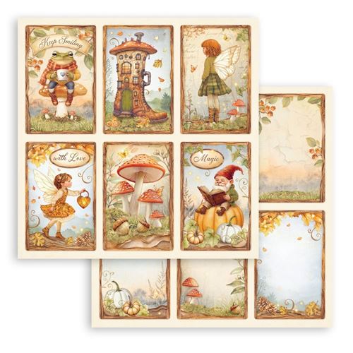 Carta Scrap Whispering Woods 6 cards Stamperia