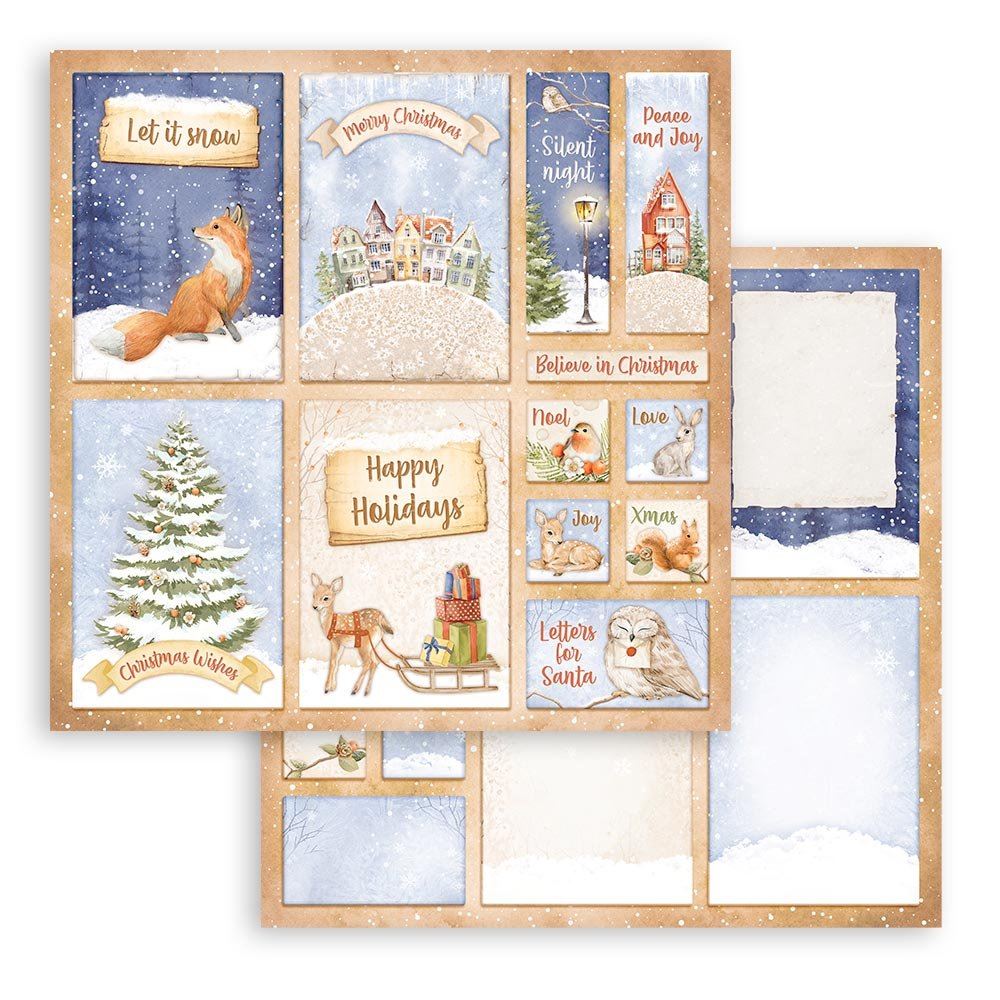 Carta Scrap Winter Valley 6 cards Stamperia