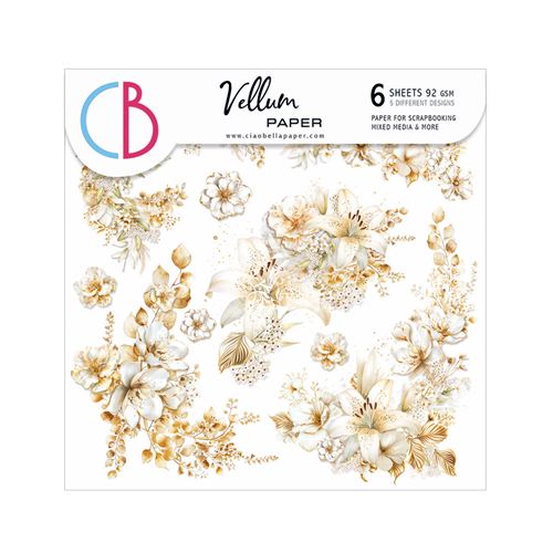 Carta Vellum Blessing Day Fussy Cut cm 15 x 15