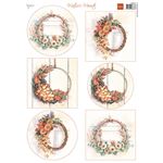 Carta da Découpage Autumn Wreaths