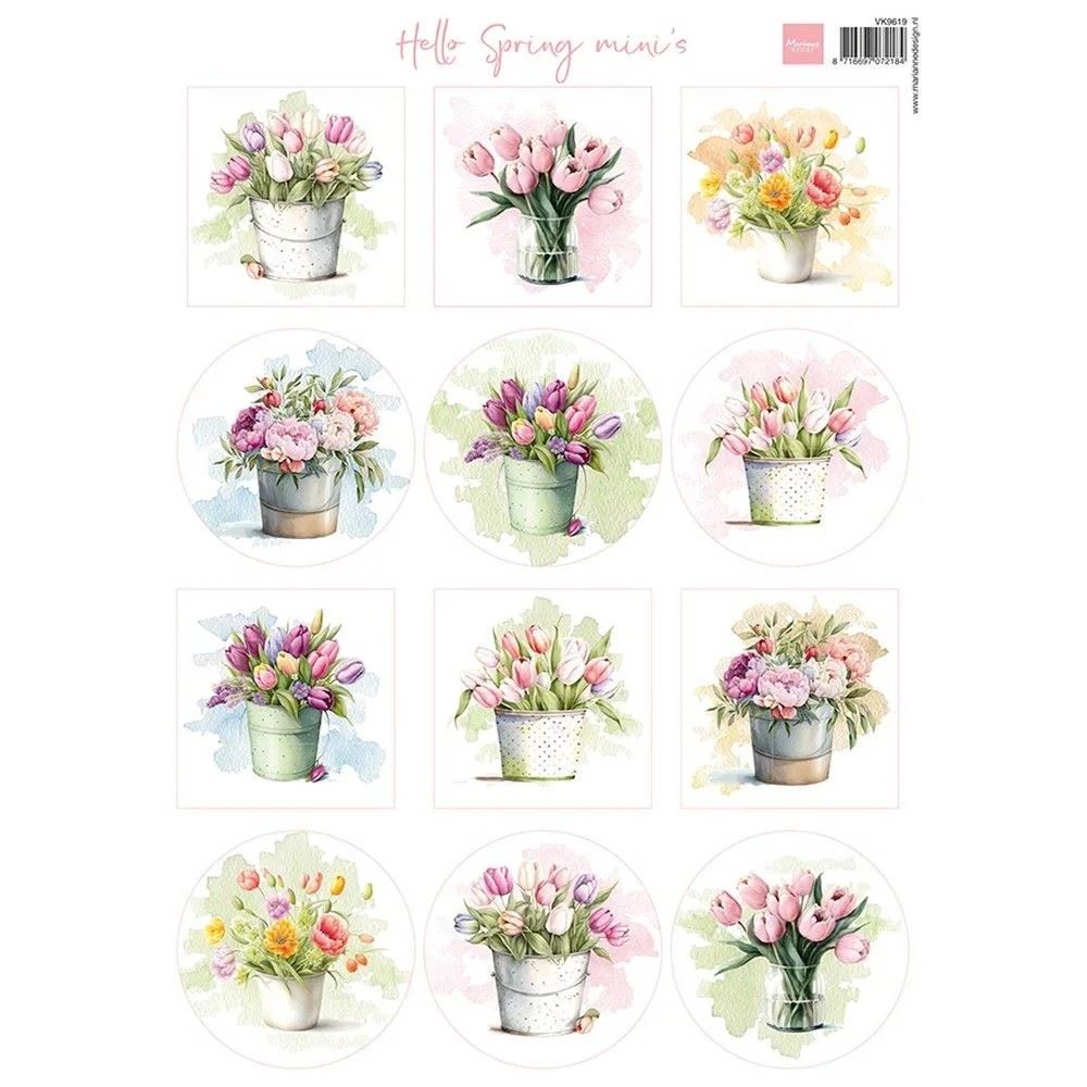 Carta da Découpage Hello Spring Mini's