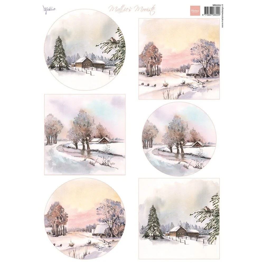 Carta da Decoupage Mattie's Mooiste Winter Landscapes