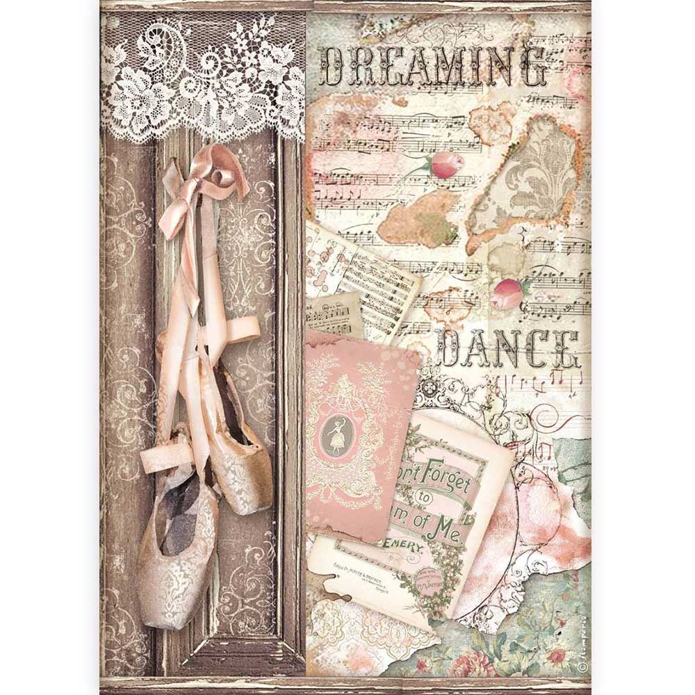 Carta di Riso A4 Passion Scarpette da Danza
