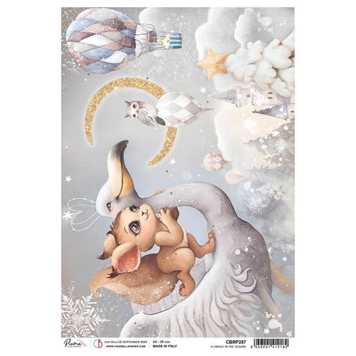 Carta di Riso A Castle In The Clouds A4
