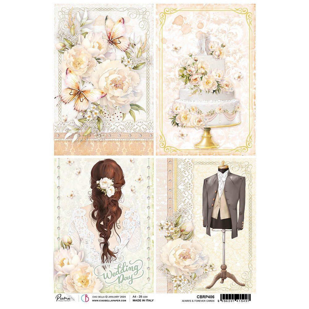 Carta di Riso Always and Forever cards A4