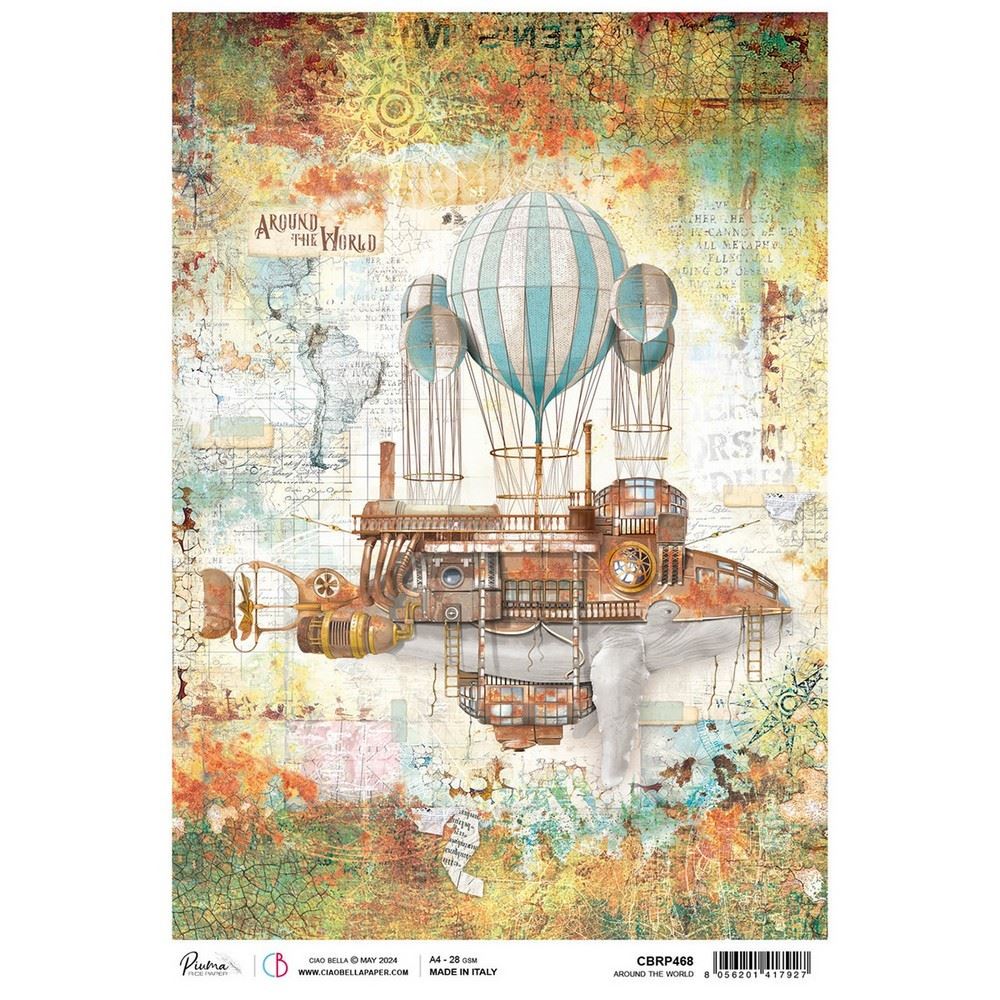 Carta Di Riso Fto A4 Art Of Travelling Market - Stamperia