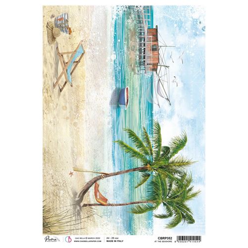 Carta di Riso At the seashore A4