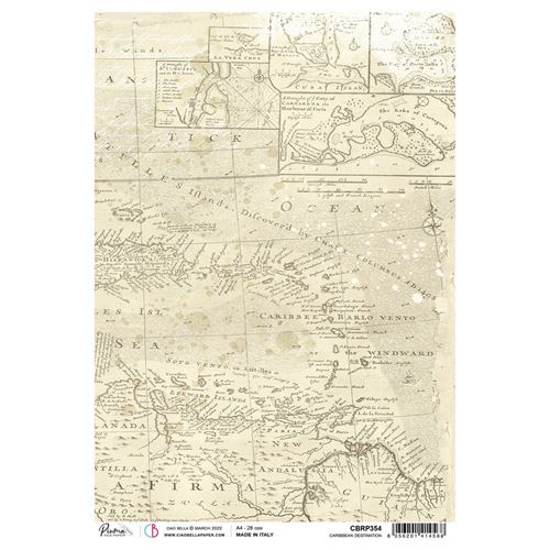 Carta di Riso Caribbean destination A4