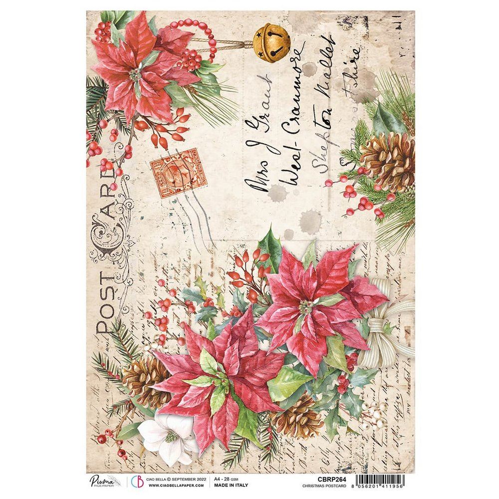 Carta di Riso Christams Postcards A4