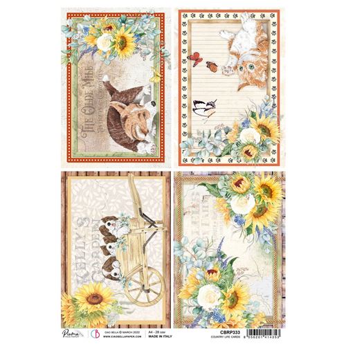 Carta di Riso Country life cards A4