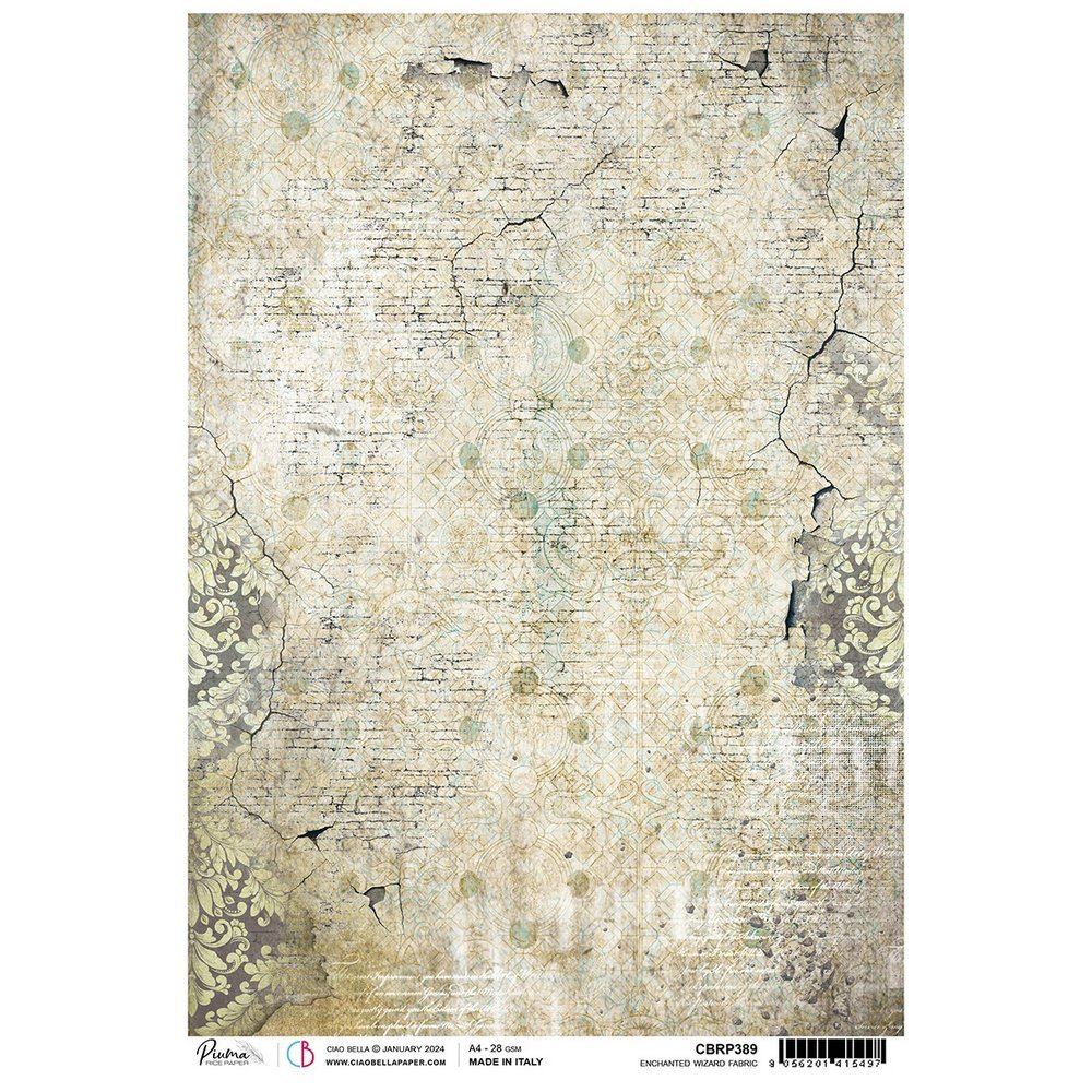 Carta di Riso Enchanted Wizard Fabric A4