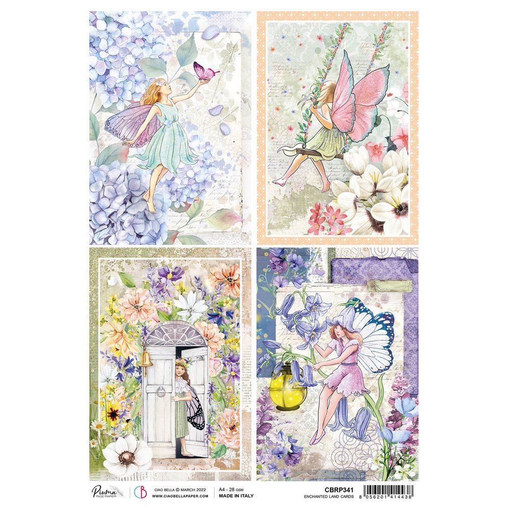 Carta di Riso Enchanted land cards A4