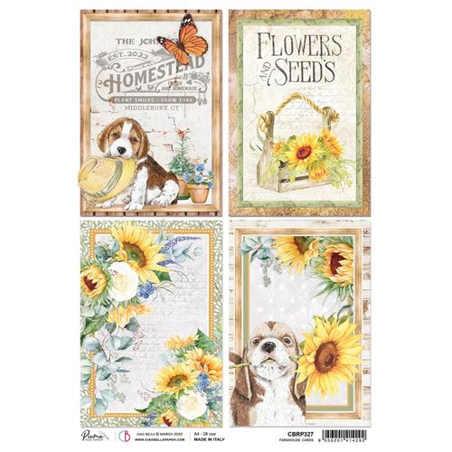 Carta di Riso Farmhouse cards A4