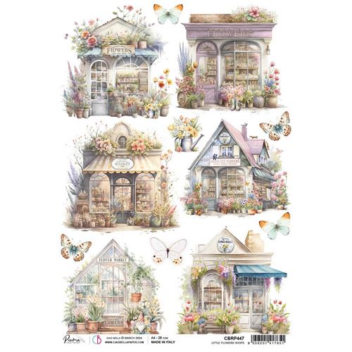 Carta Di Riso Porta Vittoriana 20x26.6cm - 6 Disegni Per Decoupage, Scrapbooking, CRAFT KREATIVELY - Foto 12