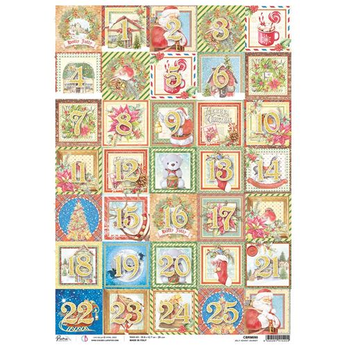 Carta di Riso Maxi A3 Jolly Advent Journey