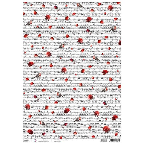 Carta di Riso Maxi A3 Rose whispers