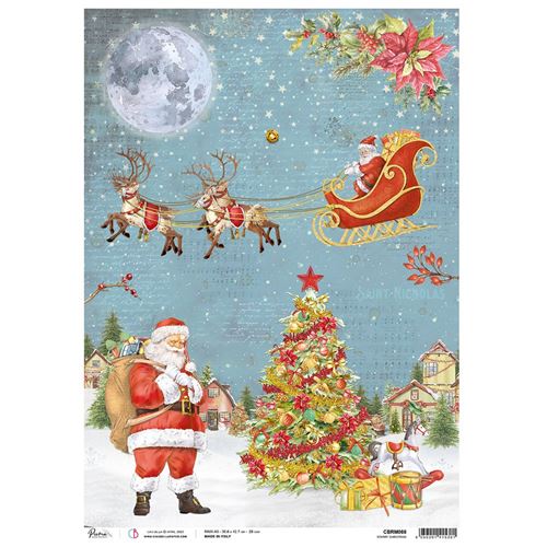 Carta di Riso Maxi A3 Starry Christmas