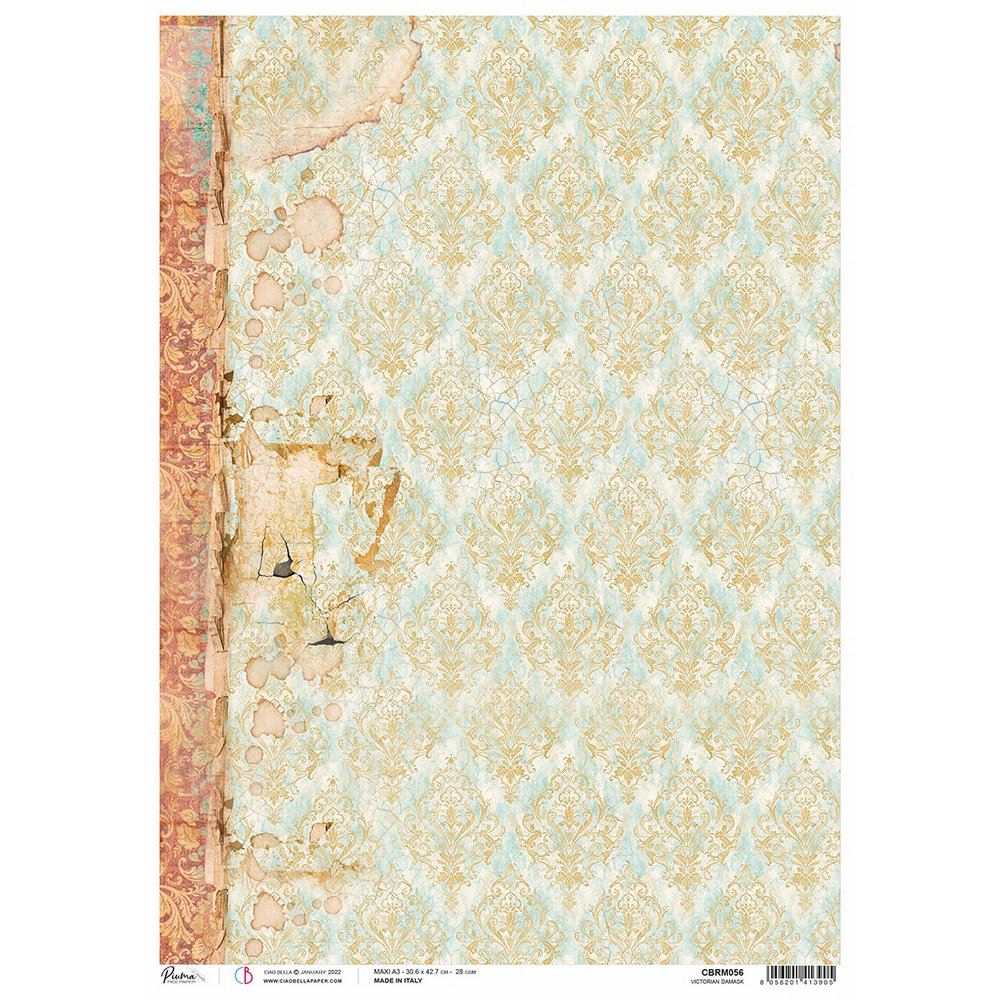 Carta di Riso Maxi A3 Victorian Damask