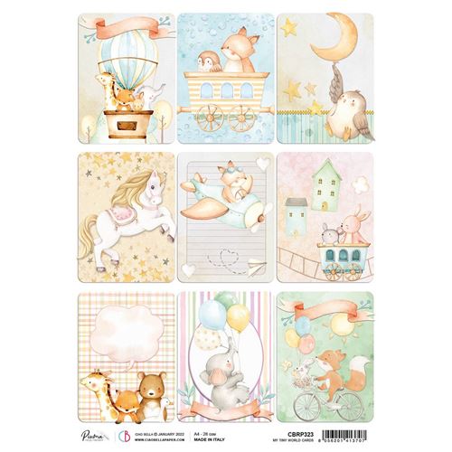 Carta di Riso My Tiny World Cards A4