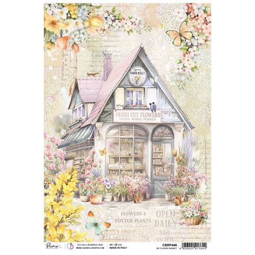 Zita's Creative Carta Di Riso A4 Per Decoupage – Cute Birds, Effetto Seta Grezza, 25g, Ideale Per Decorazione Creativa E Hobby