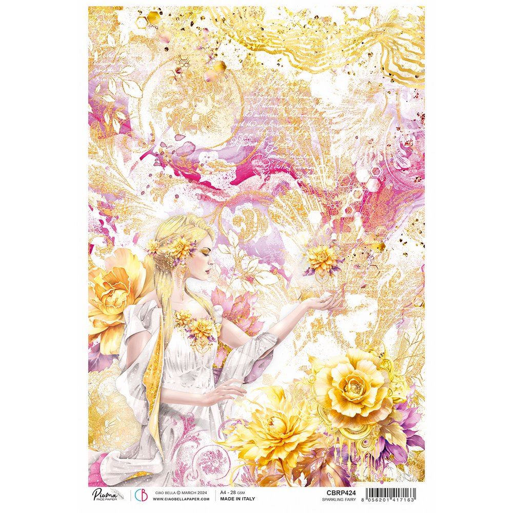 Carta di Riso Sparkling fairy A4