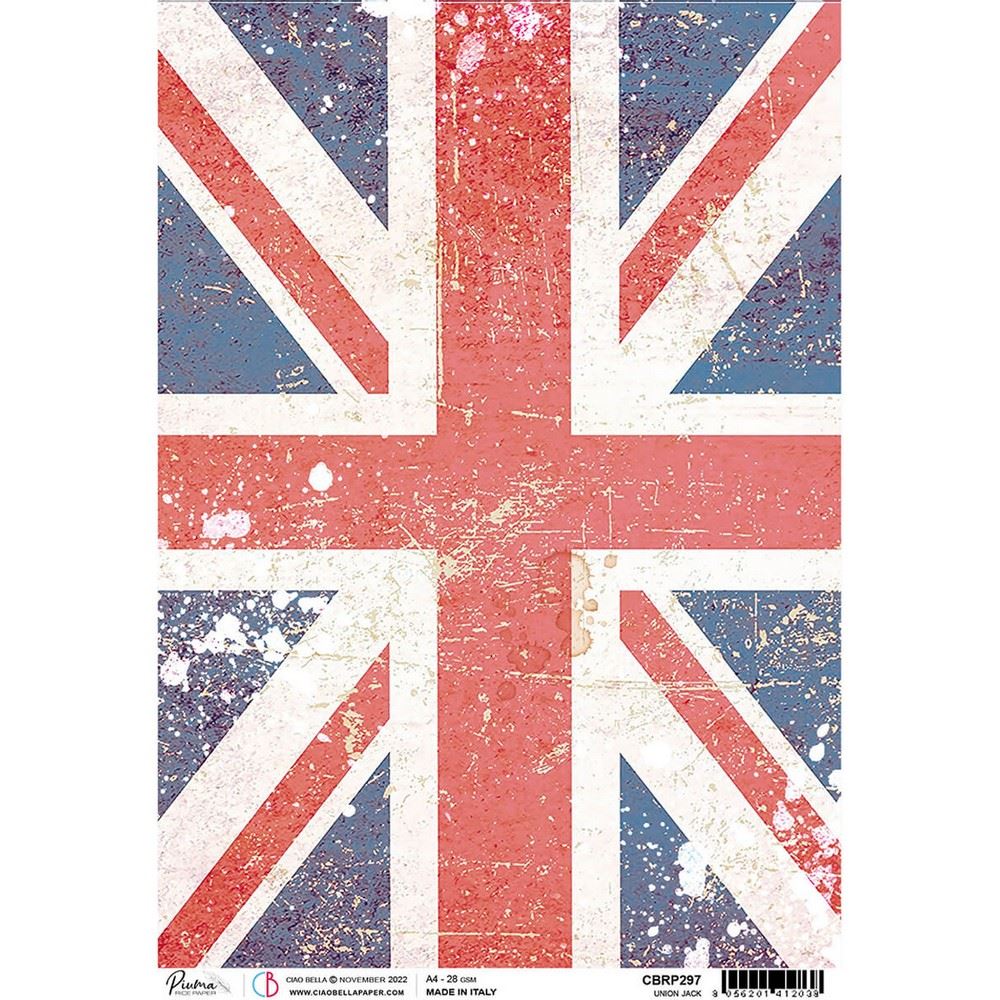 Carta di Riso The Union Jack A4