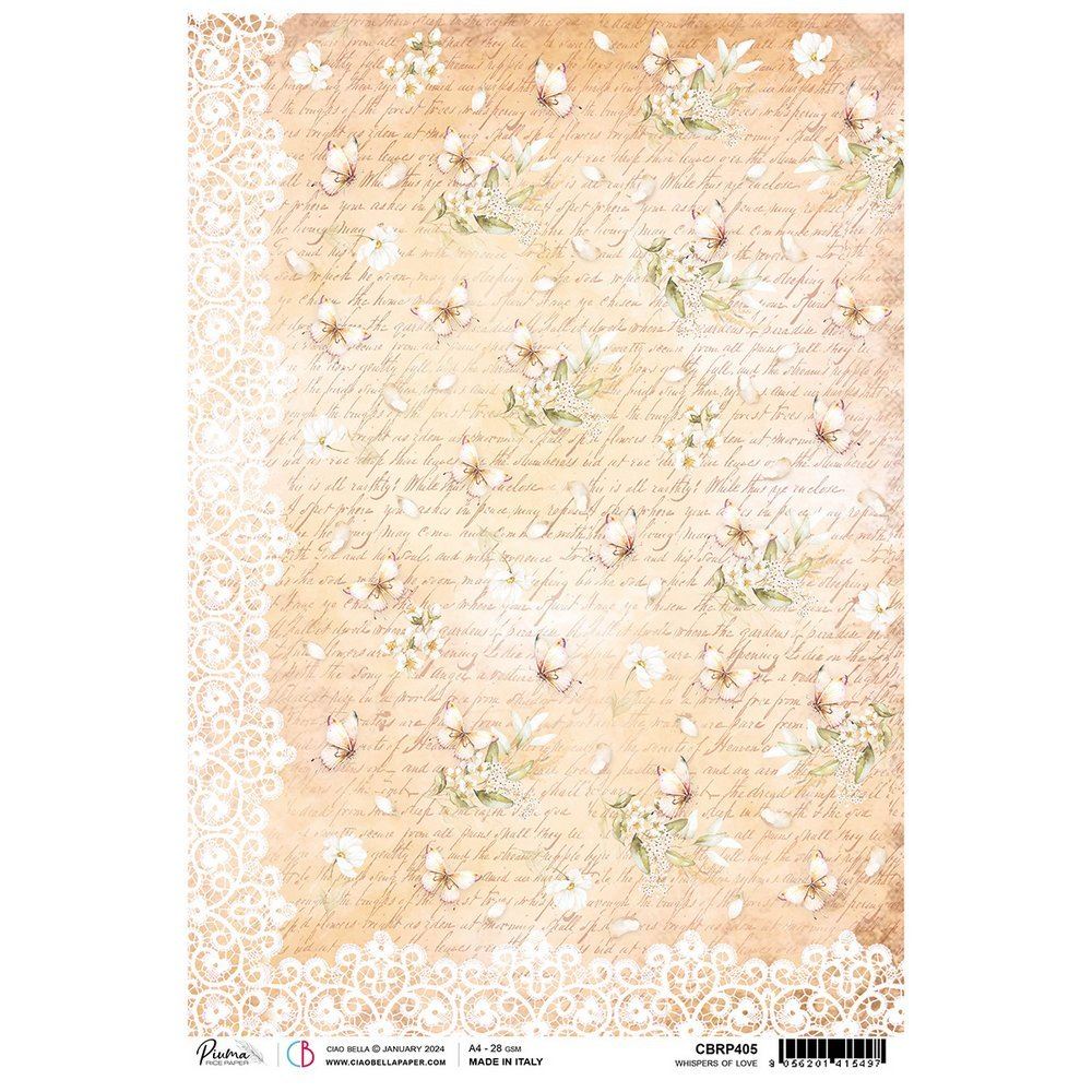 Carta di Riso Whispers Of Love A4