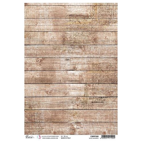 Carta di Riso Wood Memories A4