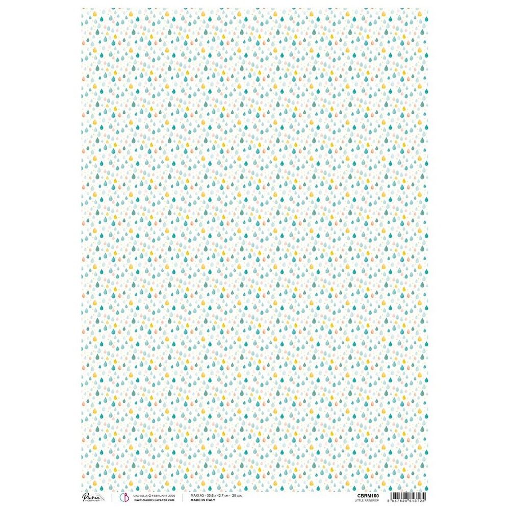 Carta di riso A3 Little Raindrop Lunibloom