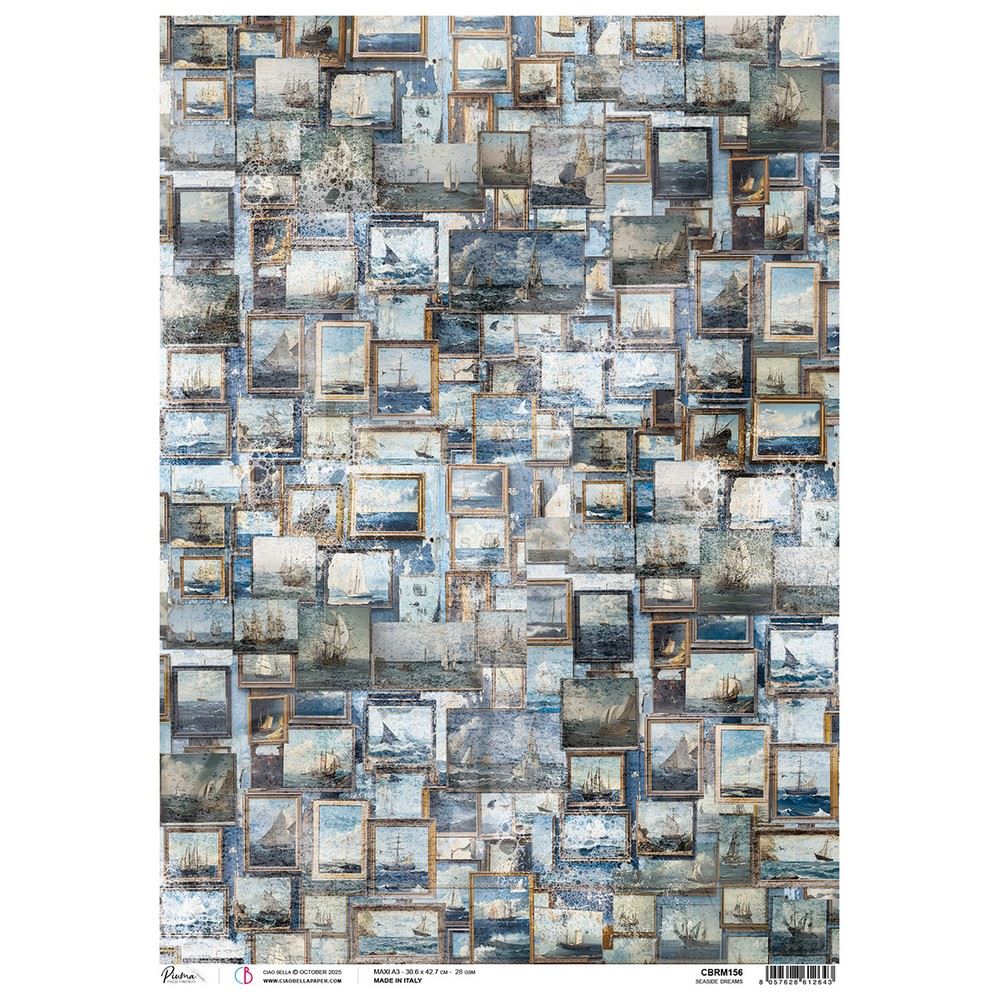 Carta di riso A3 Seaside Dreams An artist journey