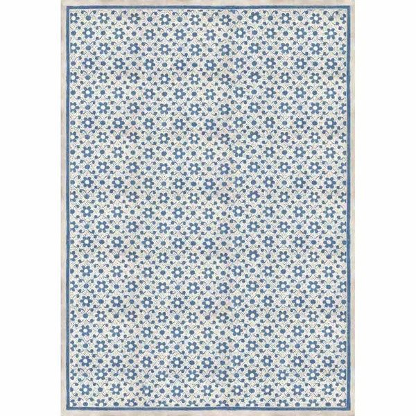 Carta di riso A3 Texture fiorellini blu