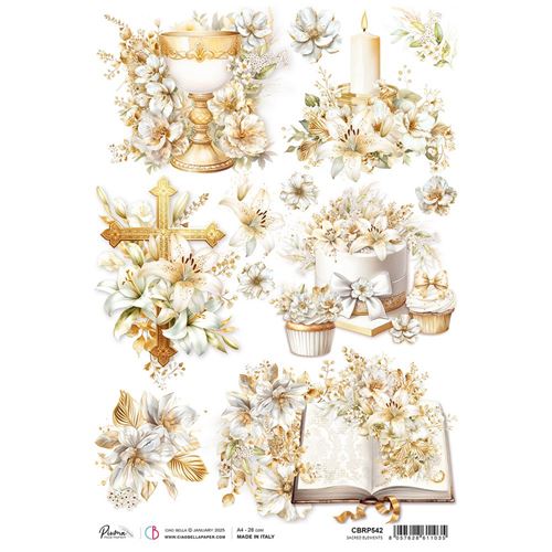 Carta di riso A4 Sacred Elements Blessing Day