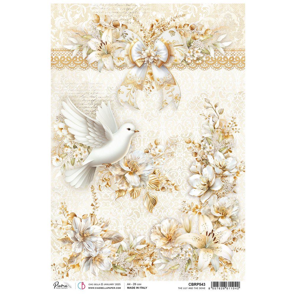 Carta di riso A4 The Lily and the Dove Blessing Day