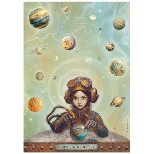 Carta di riso A new Beginning in your light Stamperia