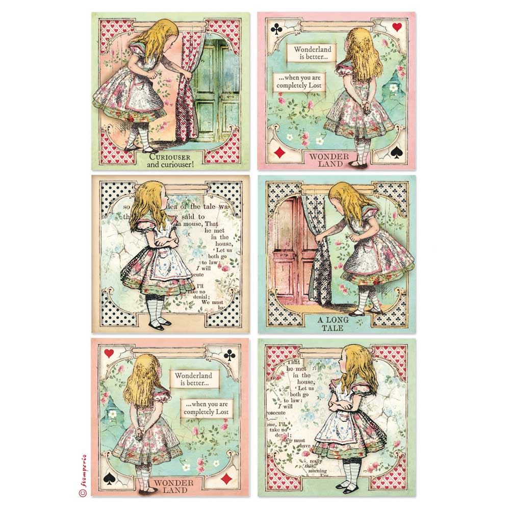 Carta di riso Alice Cards