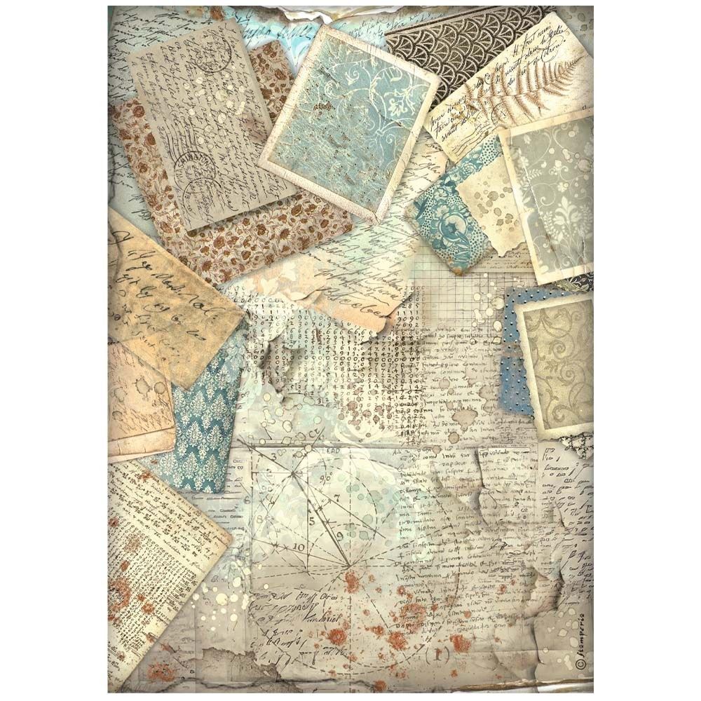 Carta di riso Alterego sfondo lettere Stamperia - Mondo Fai da Te Carta di riso Alterego sfondo lettere Stamperia - Mondo Fai da Te