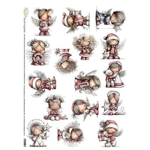 Carta di riso Angioletti Natalizi