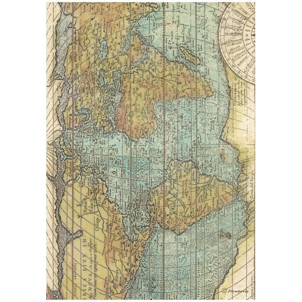 Carta di riso Around the world mappa Stamperia