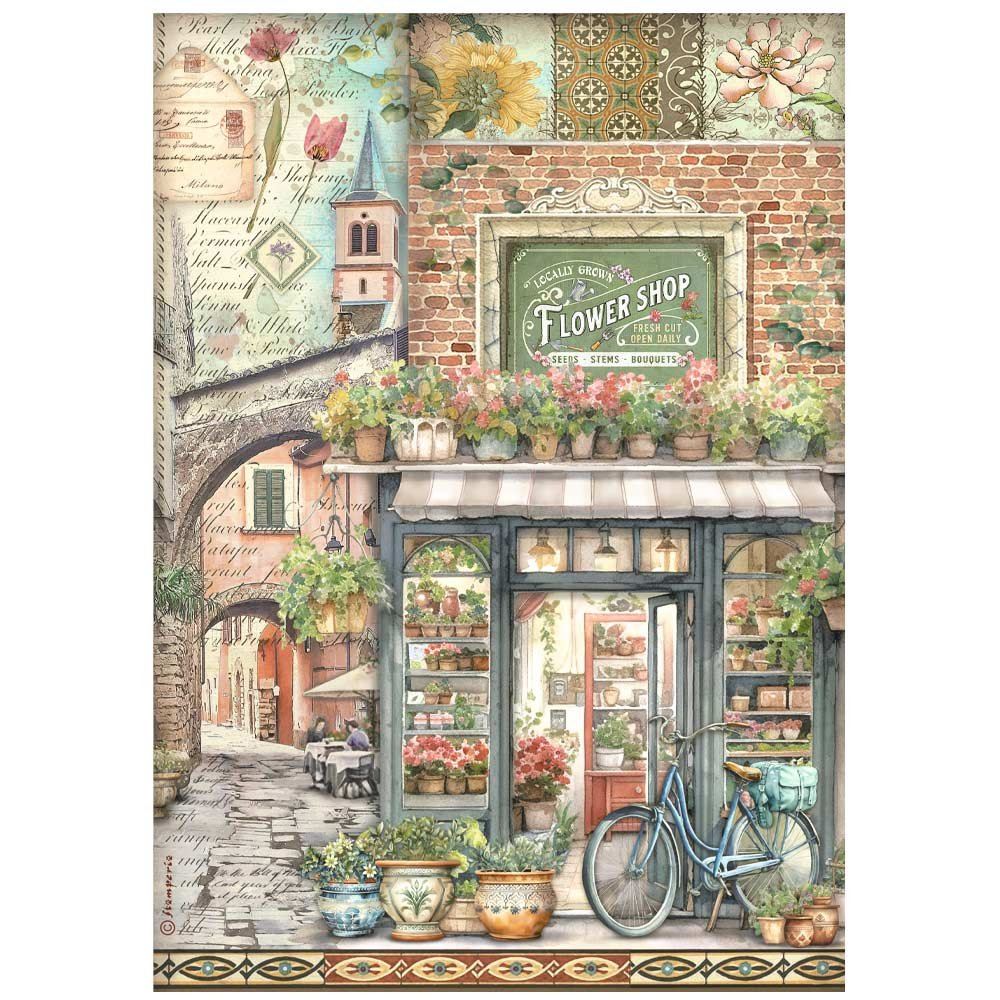 Carta di riso Art of Travelling market Stamperia