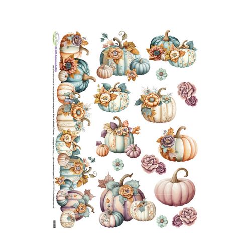 Carta di riso Autunno Shabby