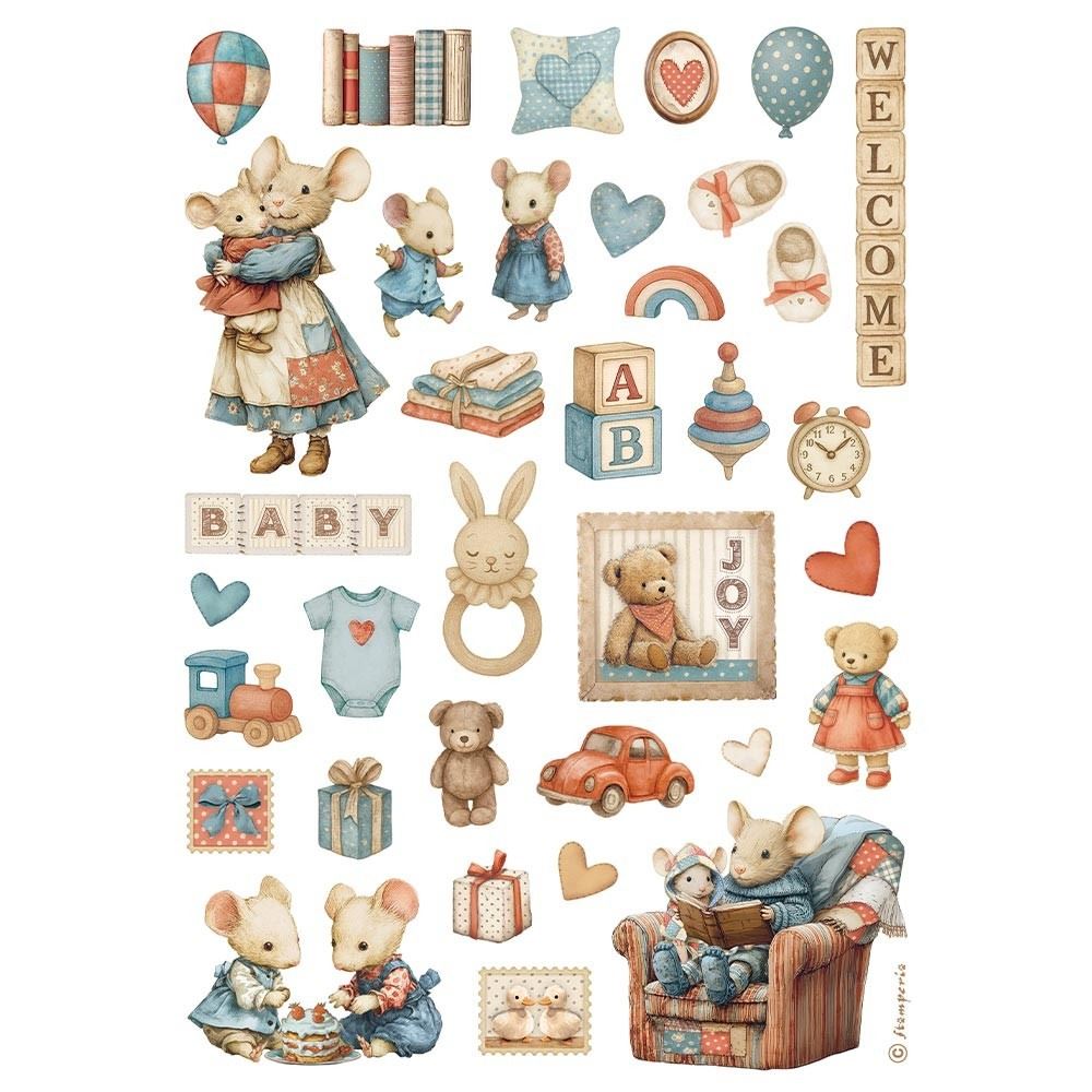 Carta di riso Baby accessori Stamperia